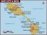 Mapa de St. Kitts e Nevis